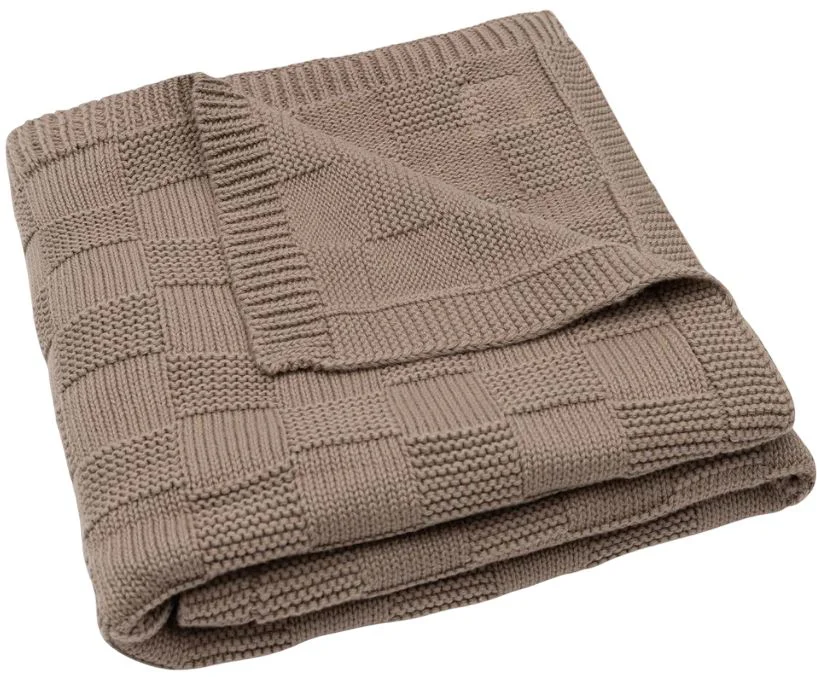 image for Paturica Jollein Box Knit Milky Coffee GOTS, 75x100 cm foto