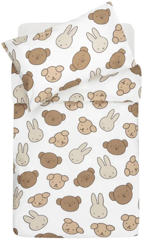 image for Комплект пододеяльника и наволочки Jollein Miffy and Friends, 140x100 см foto