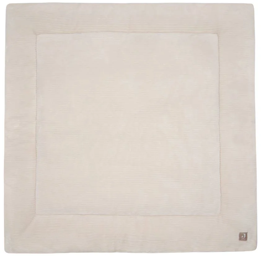 image for Covoras de joaca Jollein Cloudy Rib Oatmeal, 100x100 cm foto