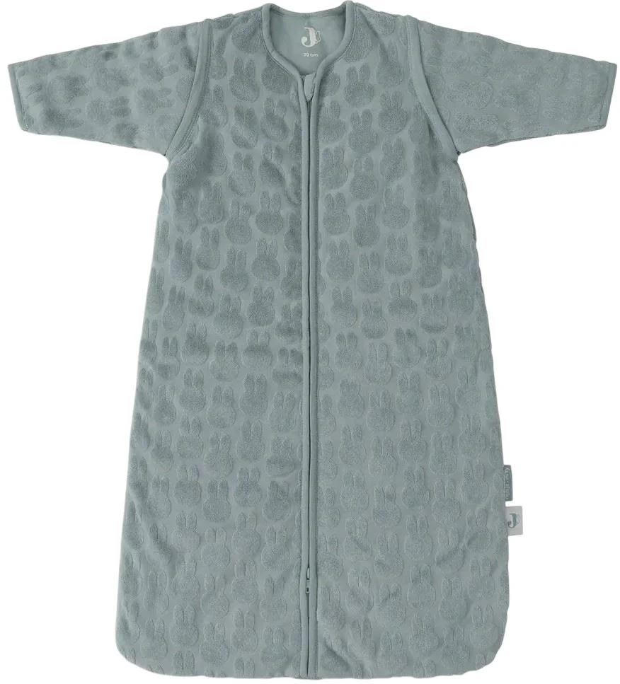 image for Спальный мешок с отстёгивающимися рукавами Jollein Miffy Jacquard Sea Green, 70 см foto