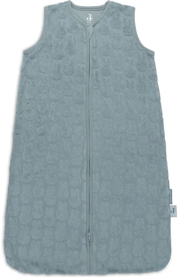Sac de dormit fara maneci Jollein Jersey Miffy Jacquard Terry Sea Green, 70 cm foto