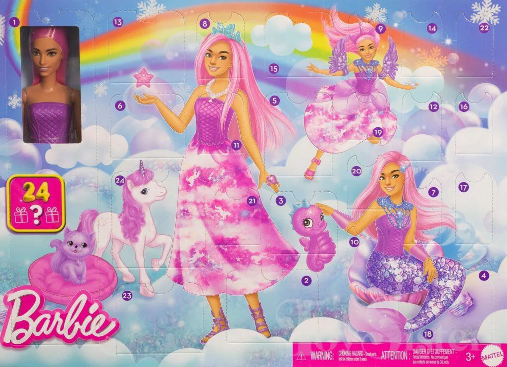 Calendar Advent Barbie Lumea magica foto