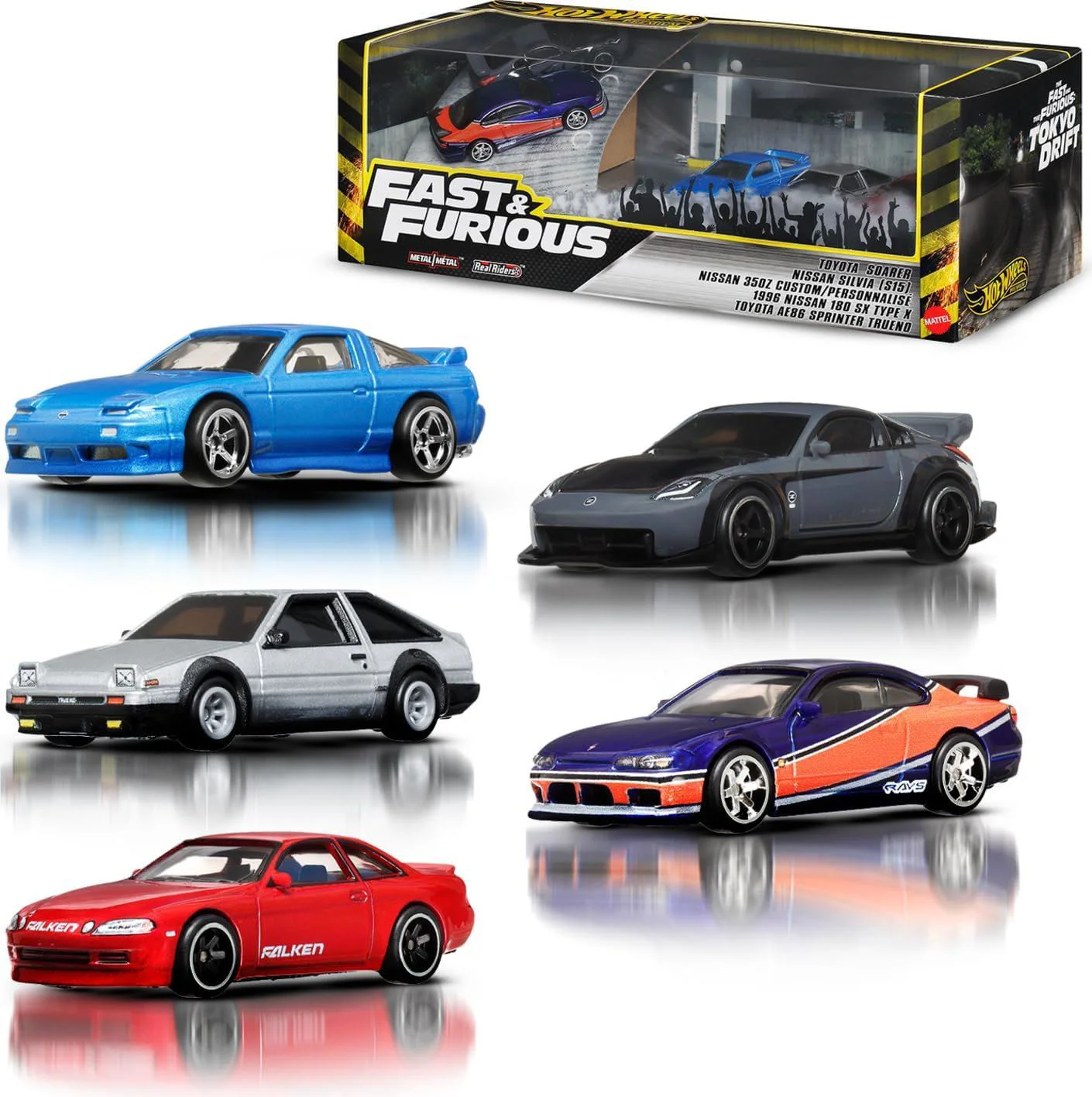image for Набор коллекционных автомобилей Hot Wheels Форсаж: Токийский дрифт, масштаб 1:64 foto