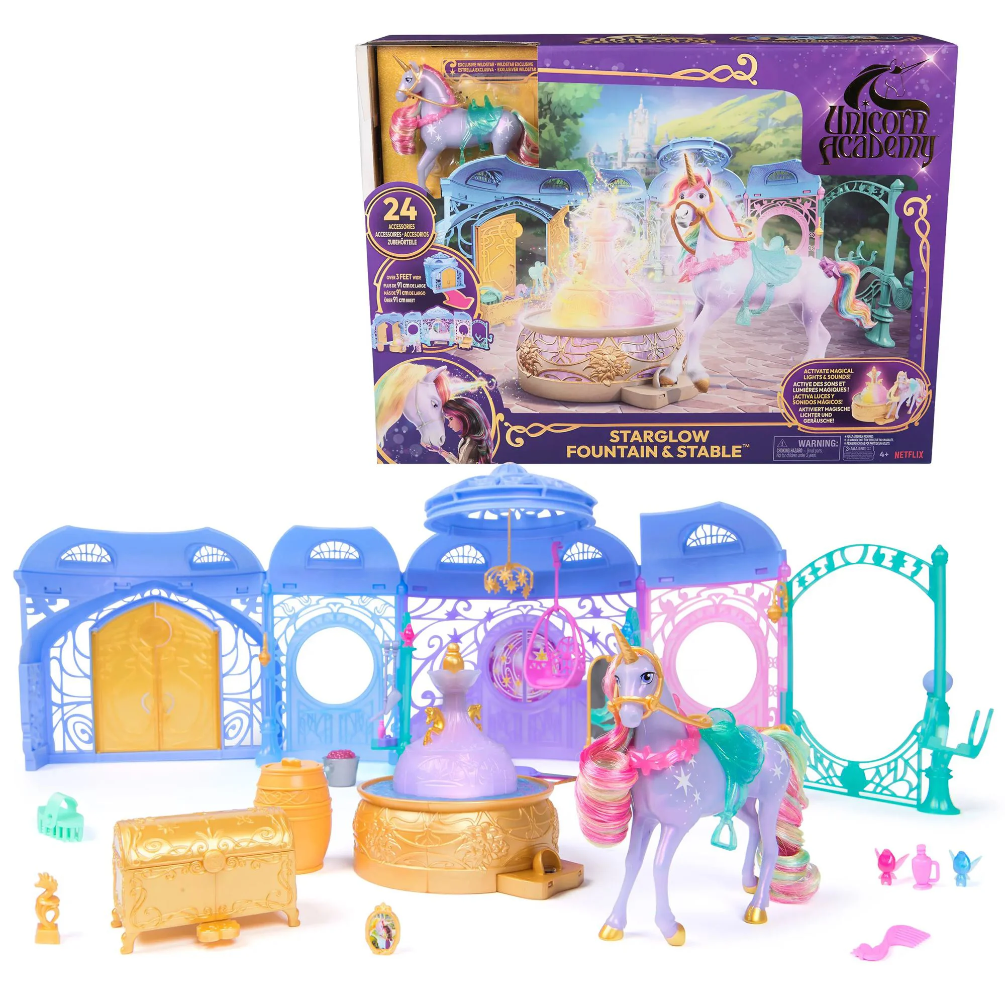 image for Игровой набор Spin Master Академия Единорогов – Конюшня с Волшебным Фонтаном foto