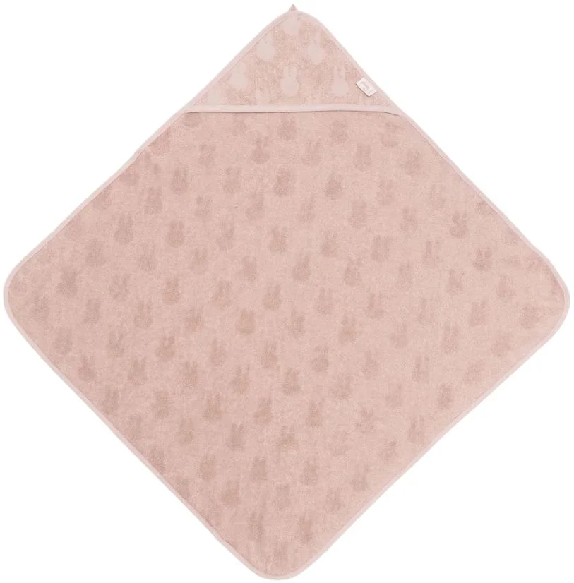 image for Полотенце с капюшоном Jollein Miffy Jacquard Wild Rose, 75x75 см foto