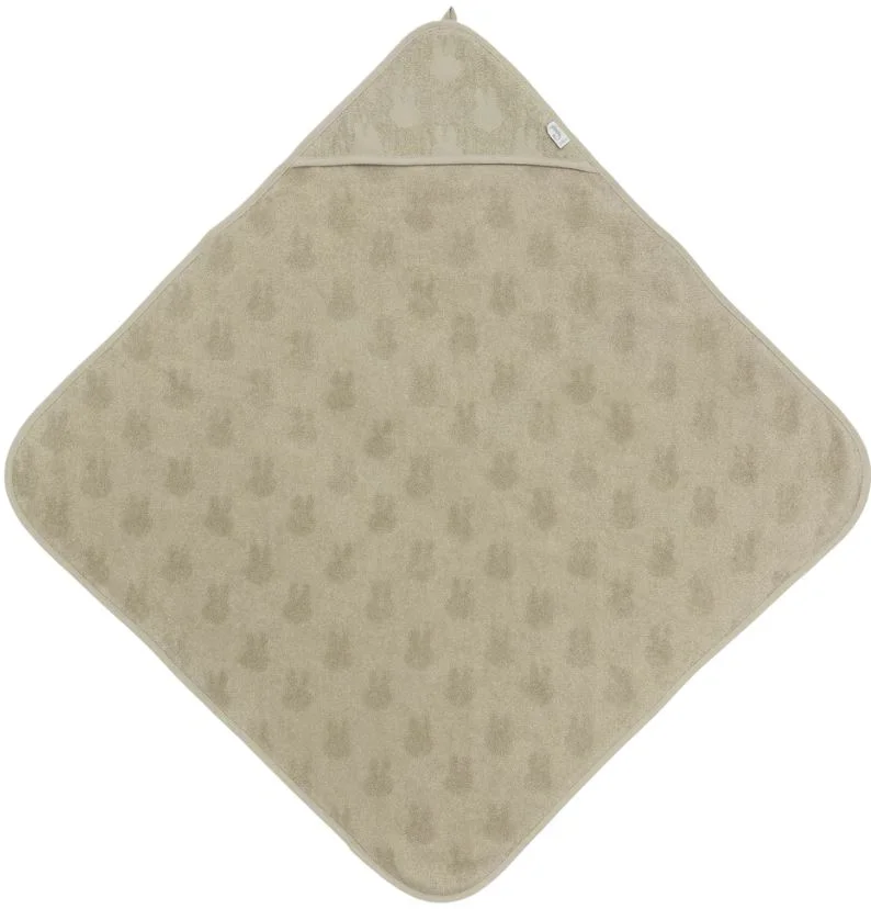 image for Полотенце с капюшоном Jollein Miffy Jacquard Olive Green, 75x75 см foto