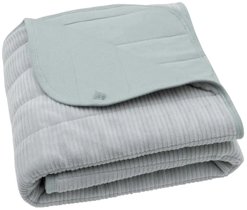 image for Плед Jollein Velvet Rib Sea Green, 75x100 см foto