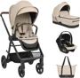 Carucior 3 in 1 KikkaBoo Mia Beige foto
