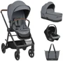 Carucior 3 in 1 KikkaBoo Mia Grey foto