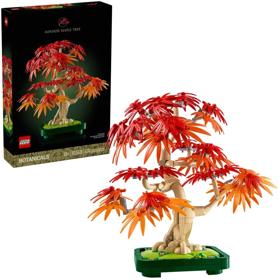 image for LEGO Botanicals - Bonsai Artar Rosu Japonez, 474 el. foto