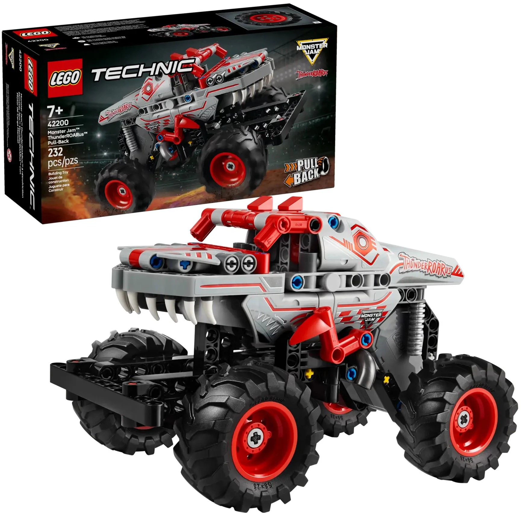image for LEGO Technic - Monster Jam ThunderROARus Машинка с заводным механизмом, 232 эл. foto