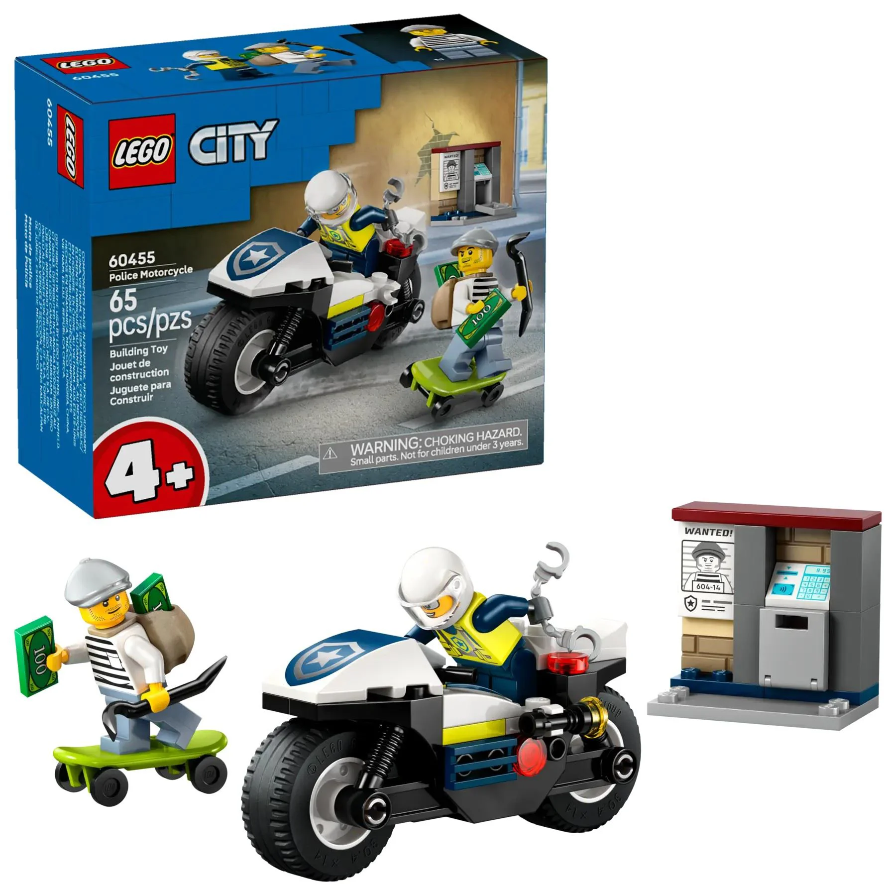 image for LEGO City - Urmarire cu motocicleta, 65 el. foto