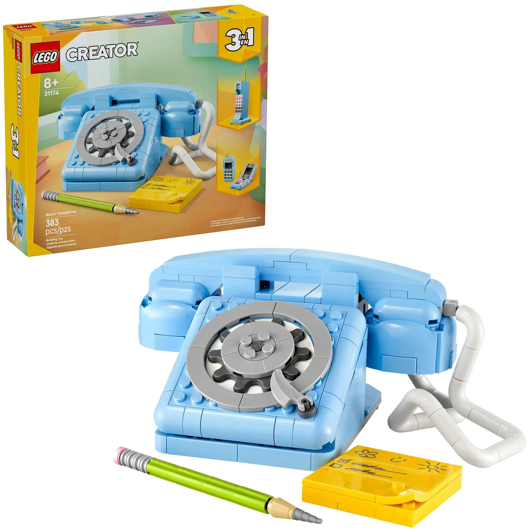 image for LEGO Creator - Telefon Retro 3 in 1, 383 el. foto