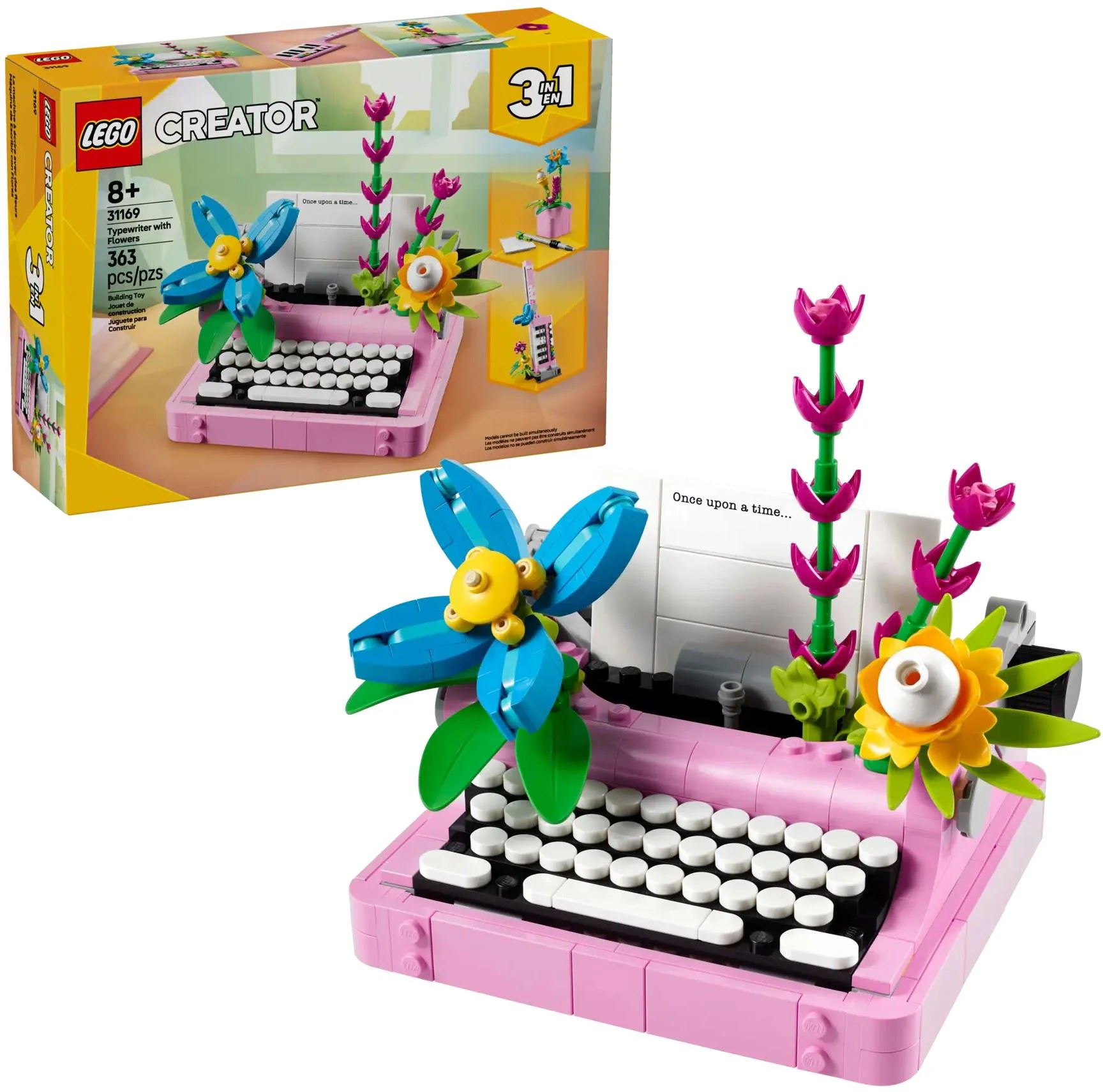 image for LEGO Creator - Masina de scris cu flori 3 in 1, 363 el. foto