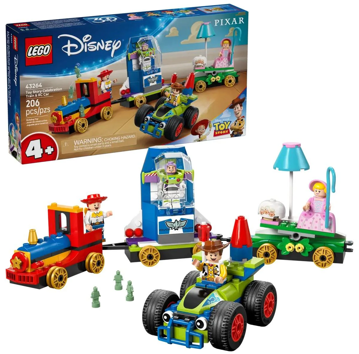 image for LEGO Disney - Trenul Povestea Jucariilor & Masina RC, 206 el. foto