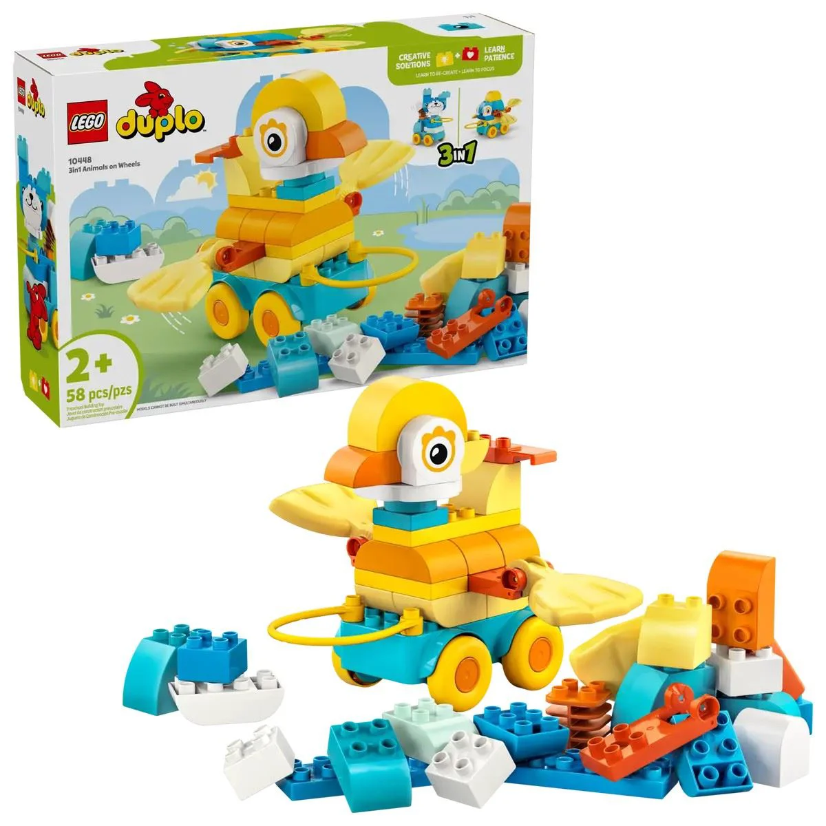 image for LEGO Duplo - 3 в 1: Животные на колёсах, 58 эл. foto