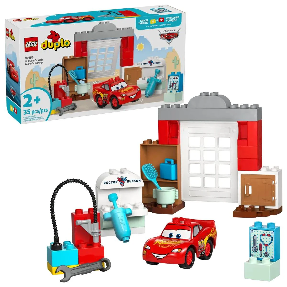 image for LEGO Duplo - Vizita lui Fulger McQueen la garajul doctorului, 35 el. foto