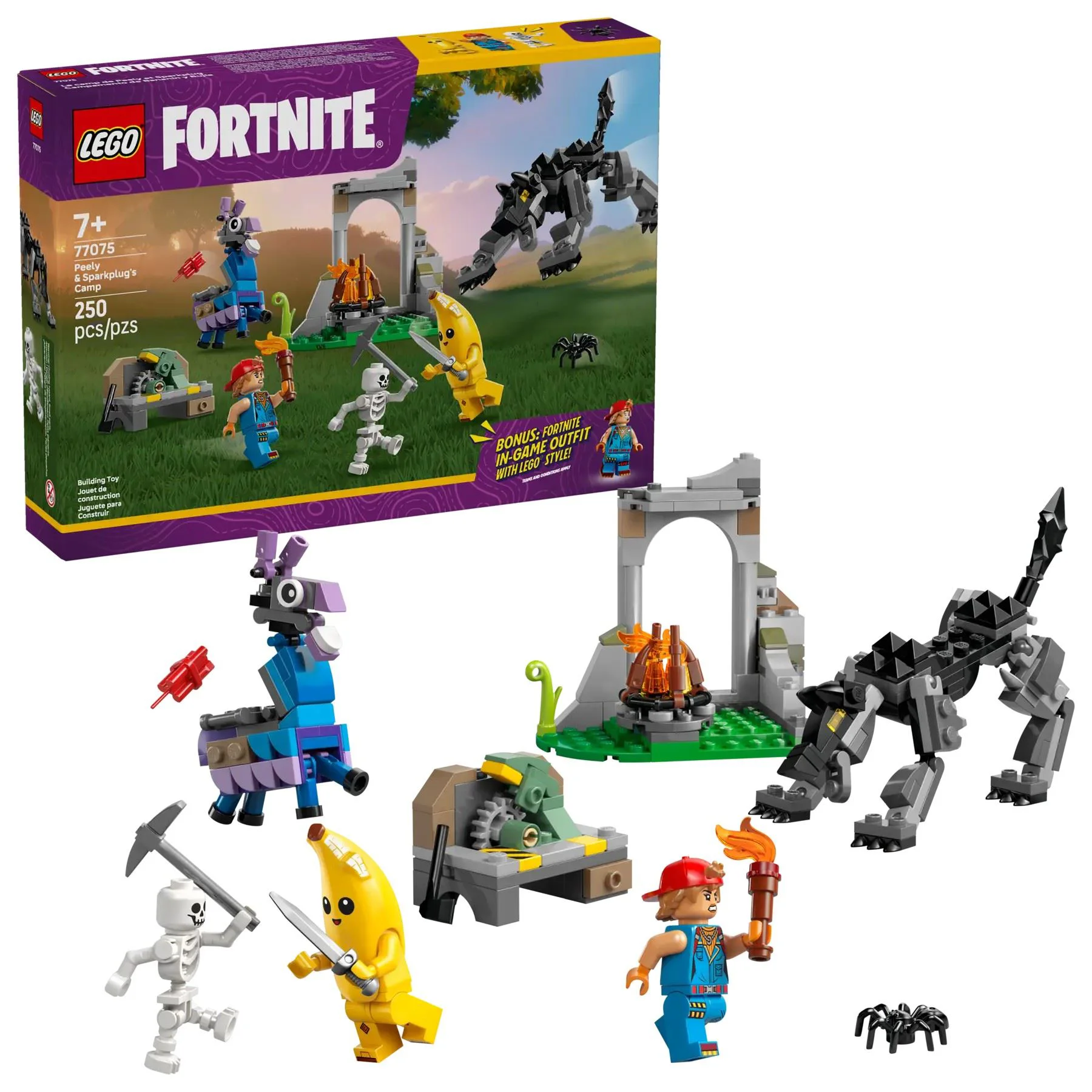 LEGO Fortnite - Peely & Sparkplug's Camp, 250 el. foto