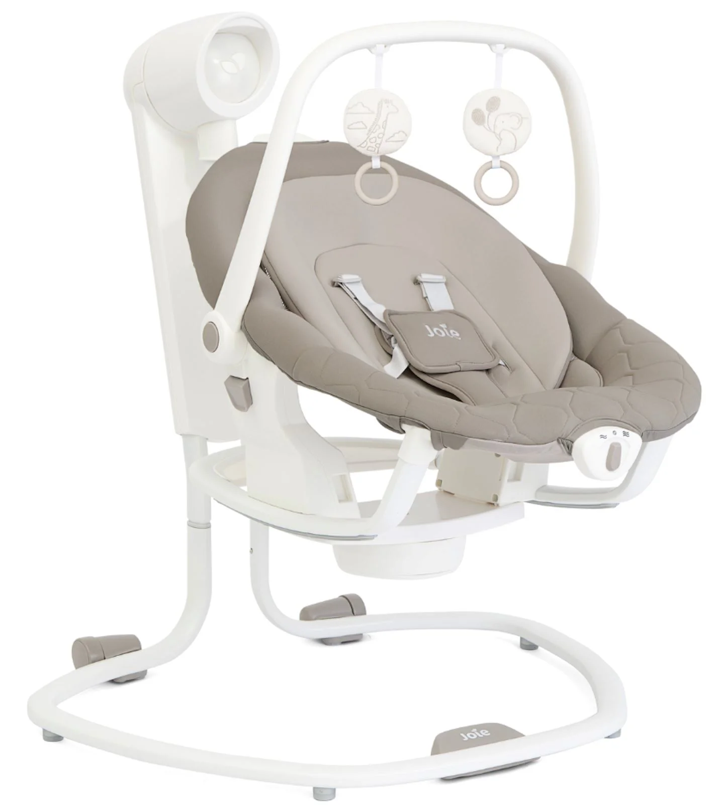 image for Leagan si balansoar rotativ Joie Serina 2 in 1 Walnut, cu conectare la priza foto