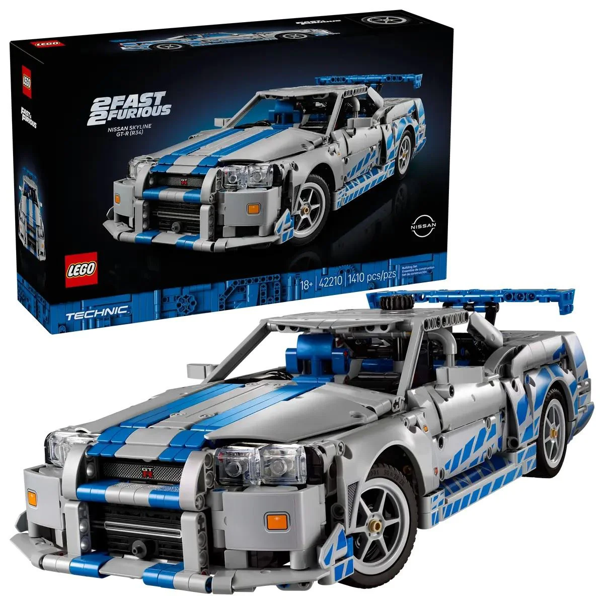 image for LEGO Technic - 2 Fast 2 Furious Nissan Skyline GT-R (R34), 1410 el. foto