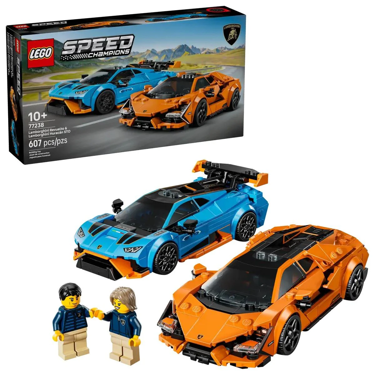 image for LEGO Speed Champions - Lamborghini Revuelto & Huracan STO, 607 эл. foto