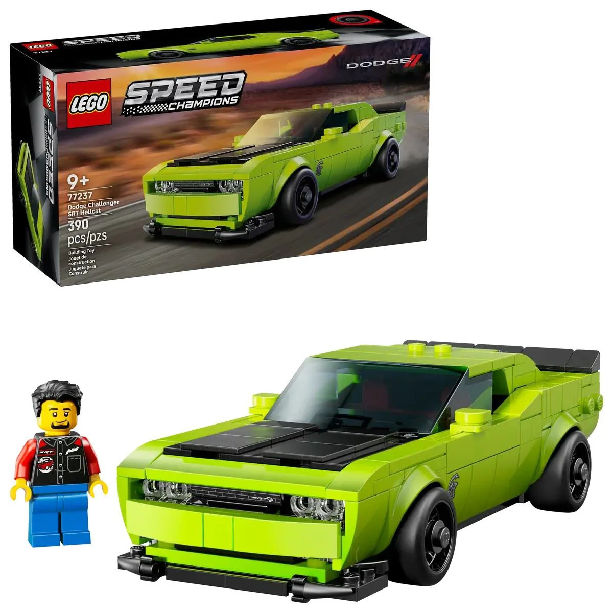 image for LEGO Speed Champions - Dodge Challenger SRT Hellcat Sports, 390 эл. foto