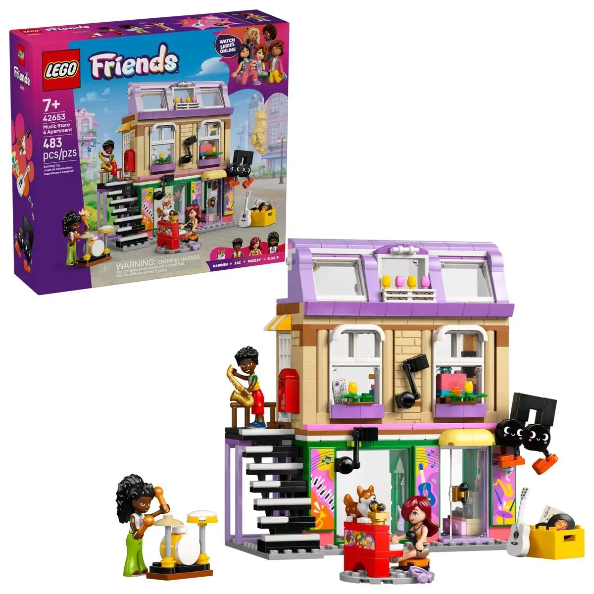 LEGO Friends - Magazin de muzica & Apartament, 483 el. foto