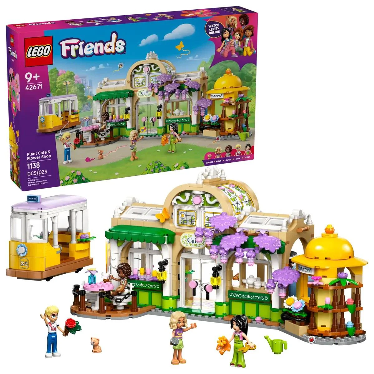 image for LEGO Friends - Cafenea cu plante & Florarie, 1138 el. foto