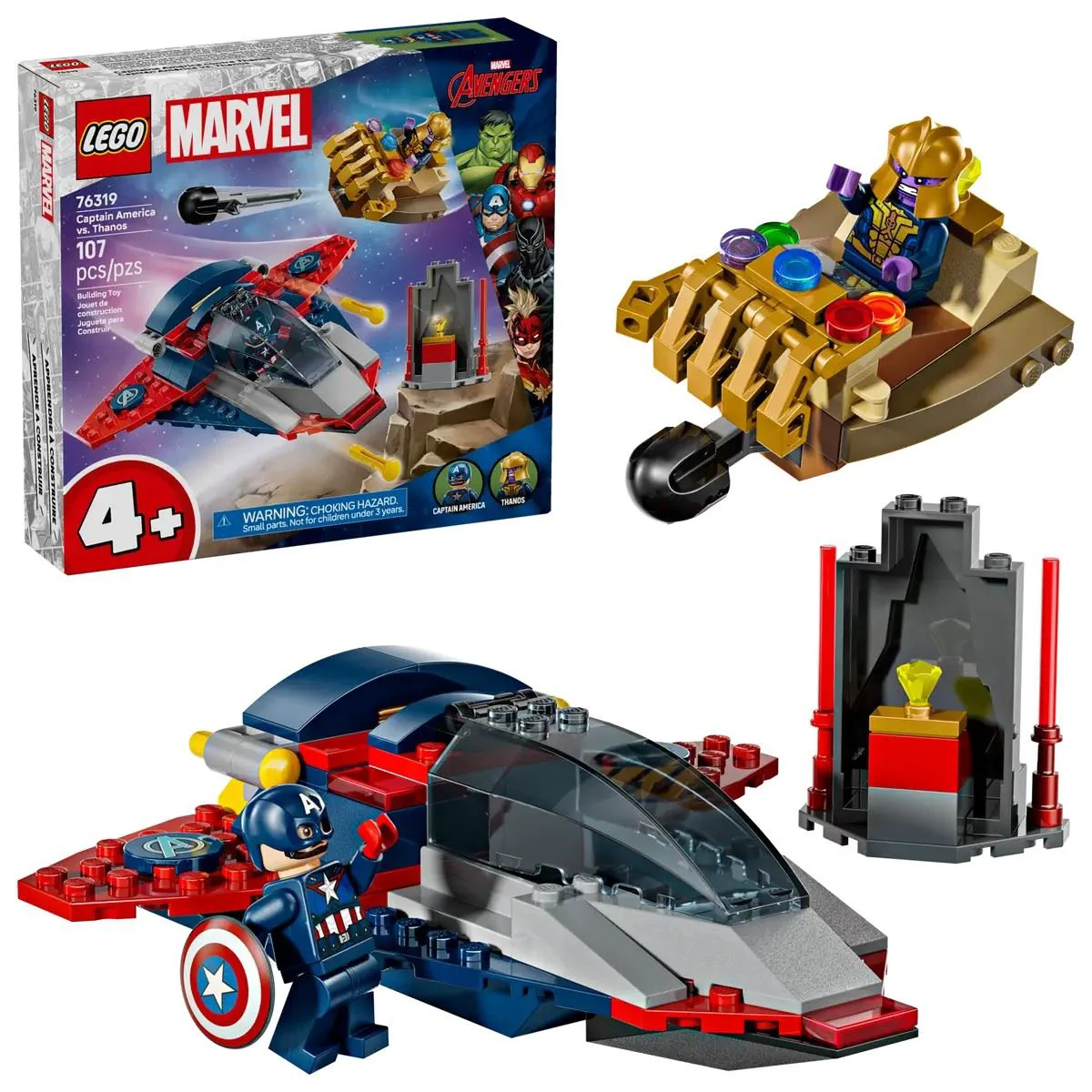 image for LEGO Marvel - Captain America vs. Thanos, 107 el. foto