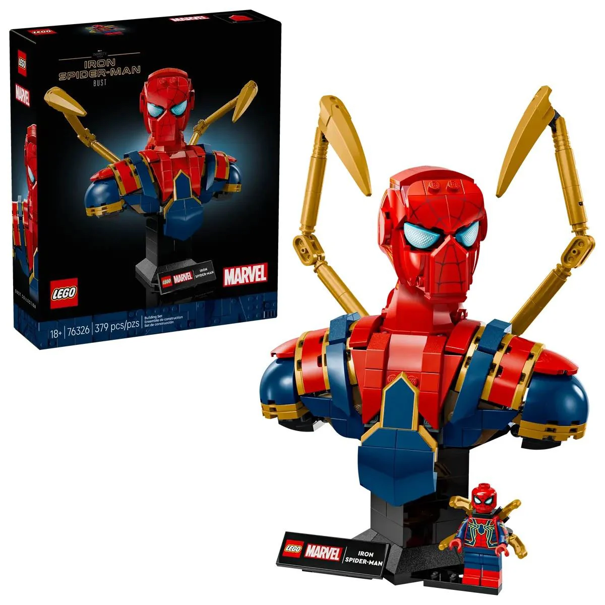 image for LEGO Marvel - Iron Spider-Man Bust, 379 el. foto