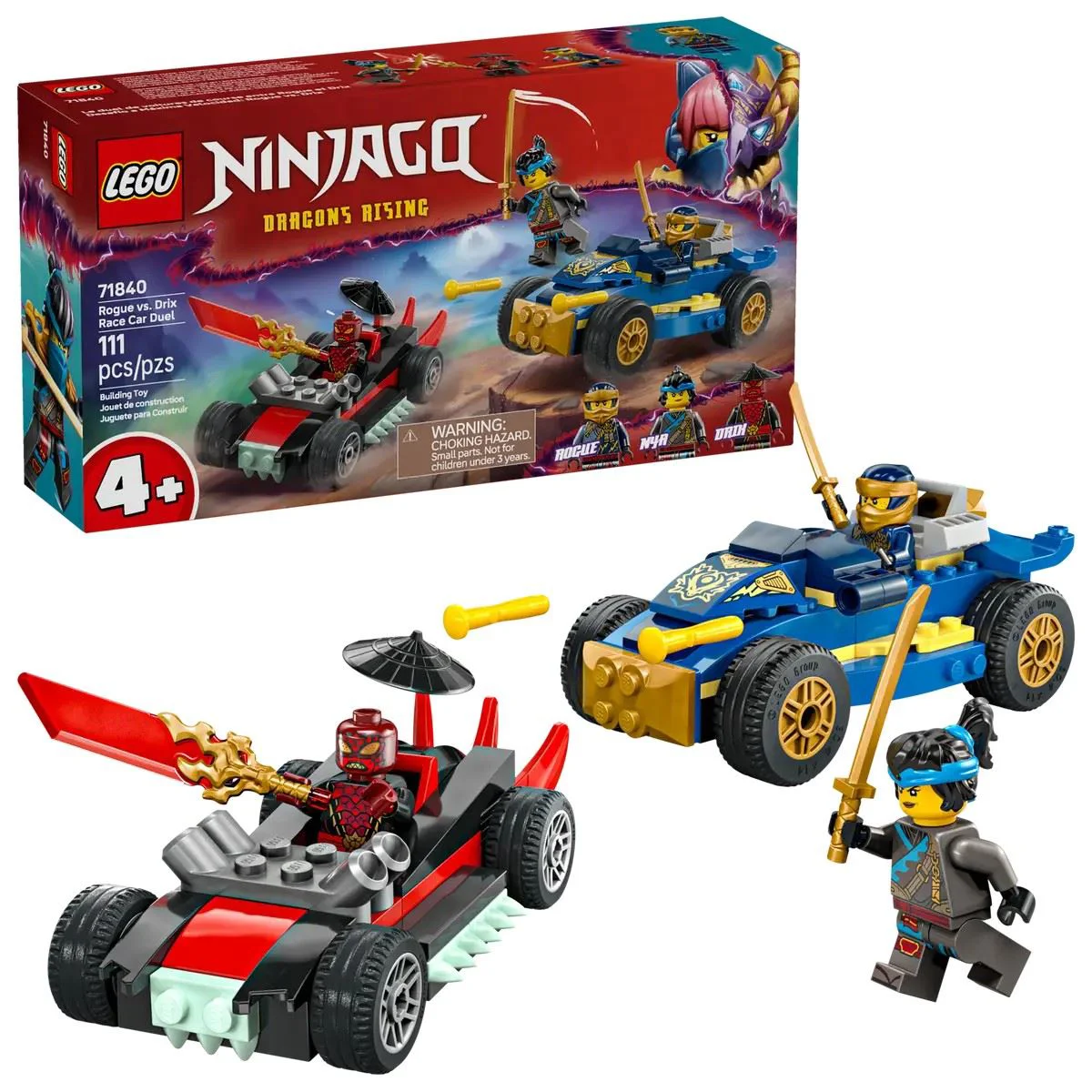 image for LEGO Ninjago - Rogue vs. Drix Race Car Duel, 111 el. foto