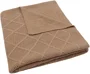 Плед Jollein Check Knit Biscuit, 100x150 см foto