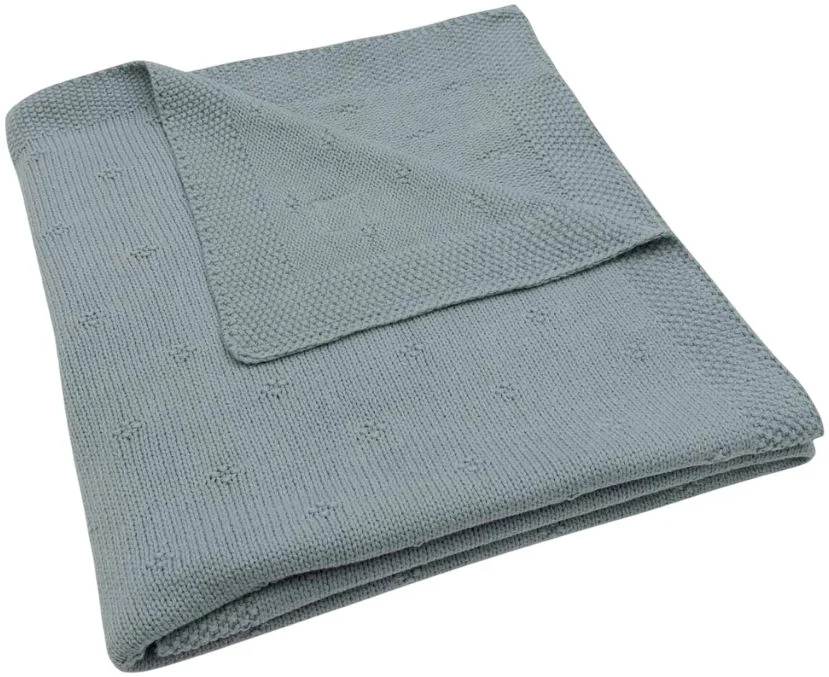image for Плед Jollein Cosy Knit Sea Green, 100x150 см foto