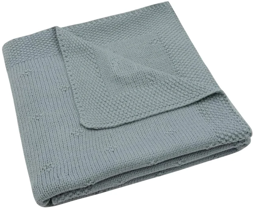 Paturica Jollein Cosy Knit Sea Green, 75x100 cm foto