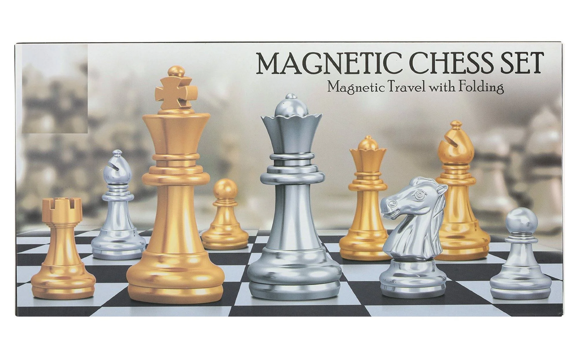image for Joc de masa Board Games Sah magnetic cu piese aurii si argintii foto