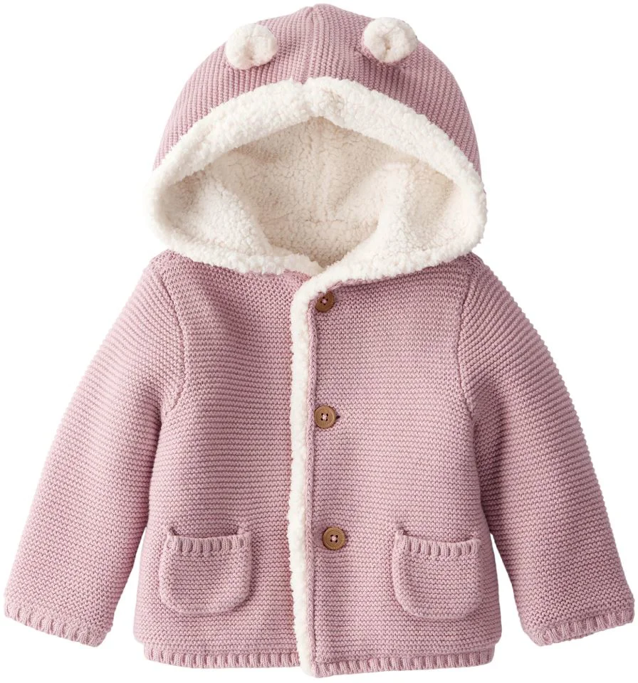 image for Carter's Cardigan captusit cu sherpa si gluga Pink Solid foto