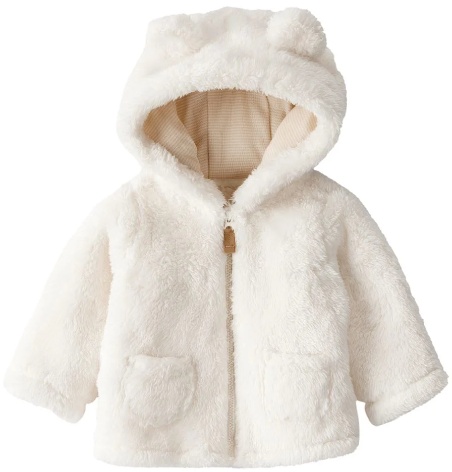 image for Carter's Cardigan captusit cu sherpa si gluga Ivory Solid foto