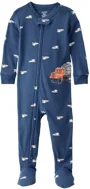 Carter's Pijama din bumbac Blue Construction foto