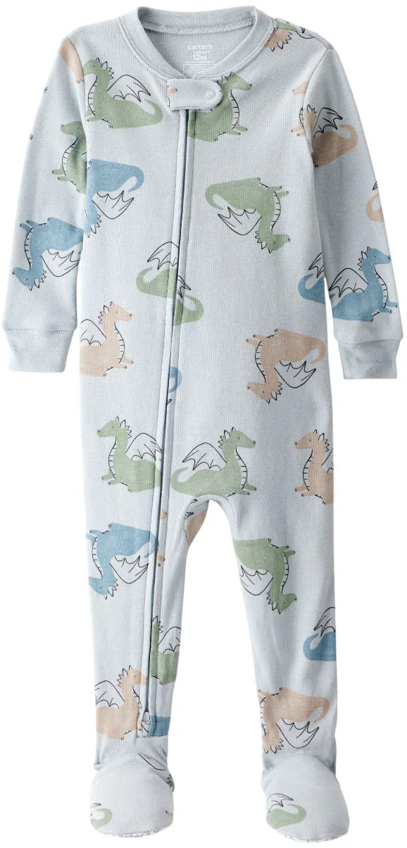 Carter's Pijama din bumbac Blue Dragon foto