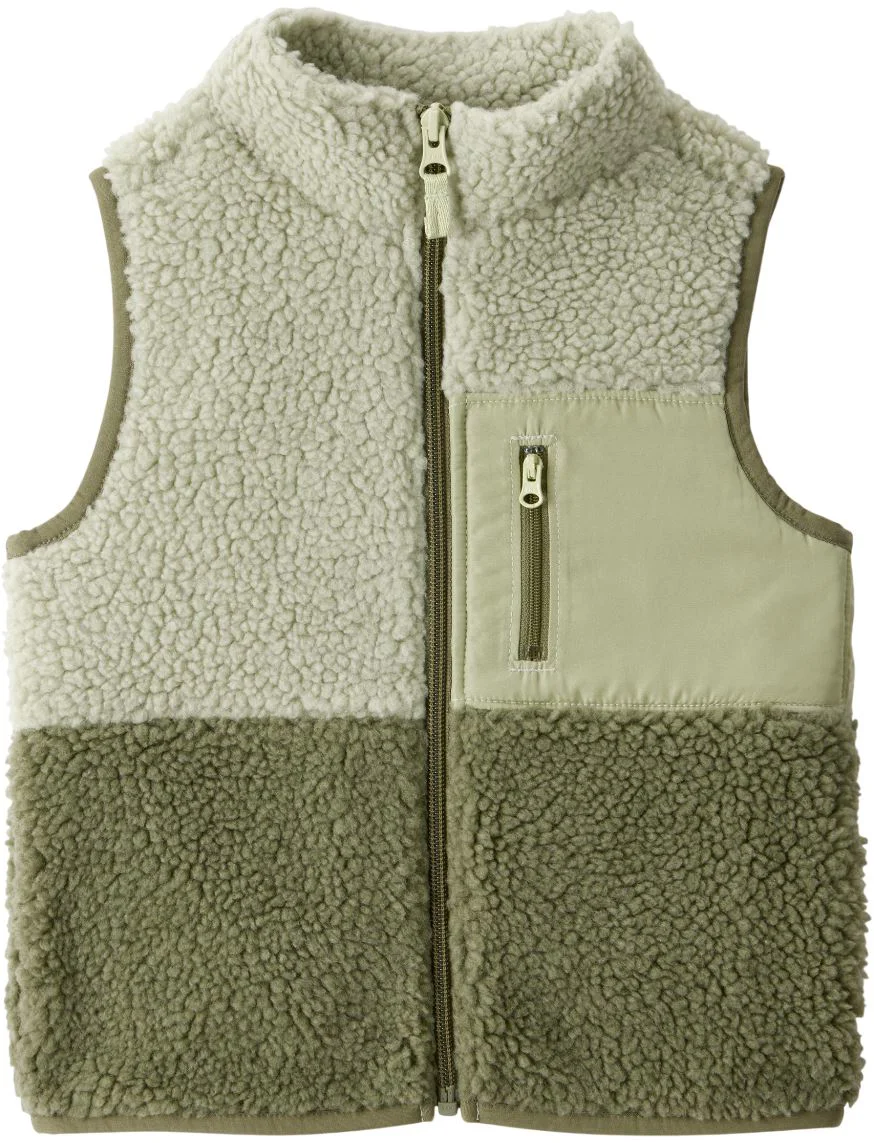image for Carter's Vesta fara maneci Sherpa Green Colorblock foto