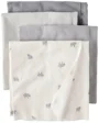 Carter's Set 4 paturele din bumbac Grey Stripe Sheep foto