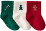 Carter's Set 3 perechi de sosete Christmas Bootie Rib Holiday Icons foto