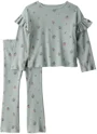 Carter's Set 2 piese Green Floral - bluza si pantaloni foto