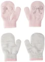 Carter's Set 2 perechi de manusi Mitten Pink Bow-Grey foto