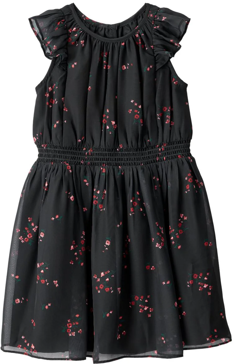 image for Carter's Платье с короткими рукавами Chiffon Black Floral foto