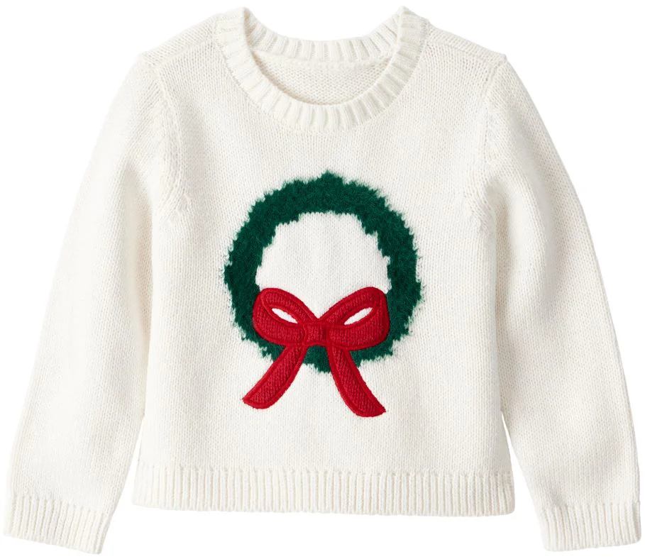 image for Carter's Свитер Christmas Sweater White Wreath foto