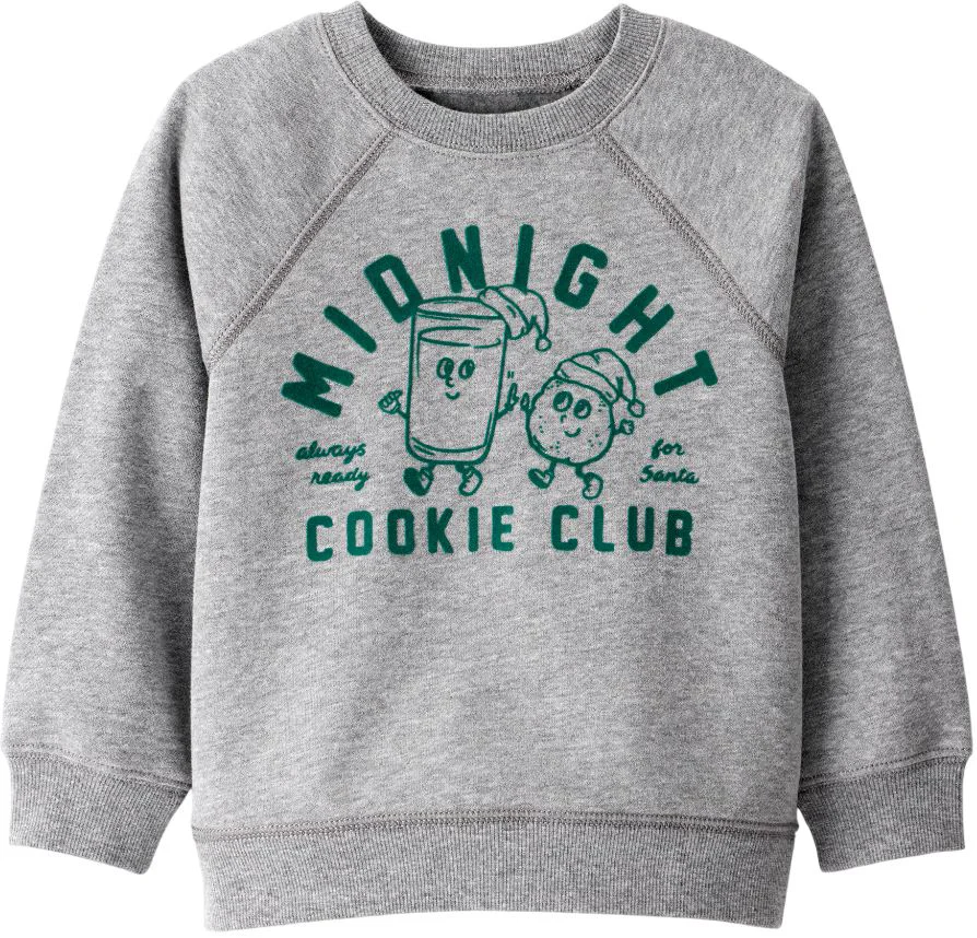 image for Carter's Hanorac Crew Sweatshirt Grey Cookies foto