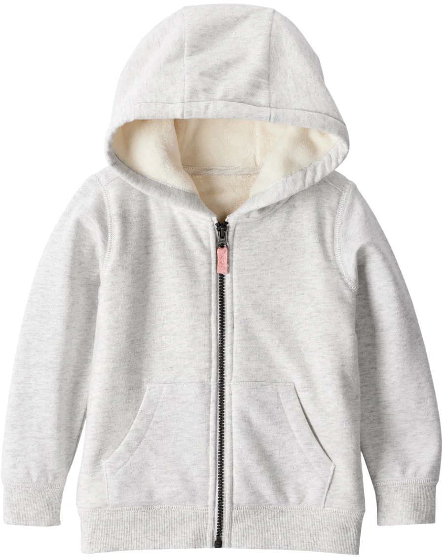 image for Carter's Толстовка на молнии с капюшоном Zip-Up Jacket Grey foto