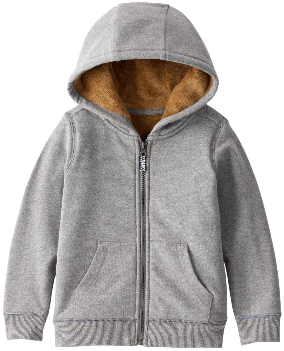 image for Carter's Hanorac cu gluga si fermoar Zip-Up Jacket Velboa Grey foto