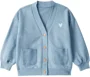 Carter's Хлопковый кардиган на пуговицах Terry Blue Heart foto